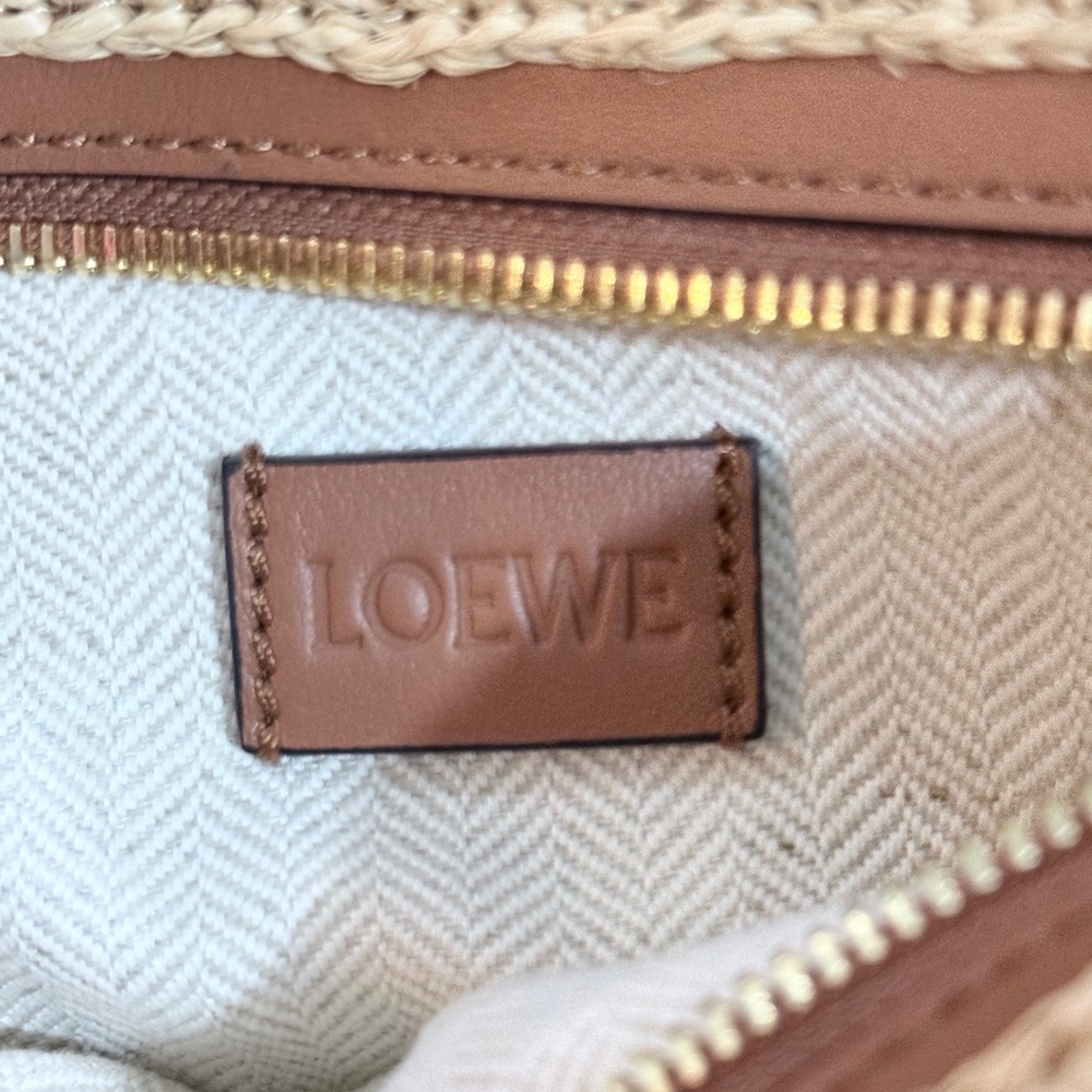 Loewe Slit Pochette Raffia Crossbody Bag - Picture 9 of 10